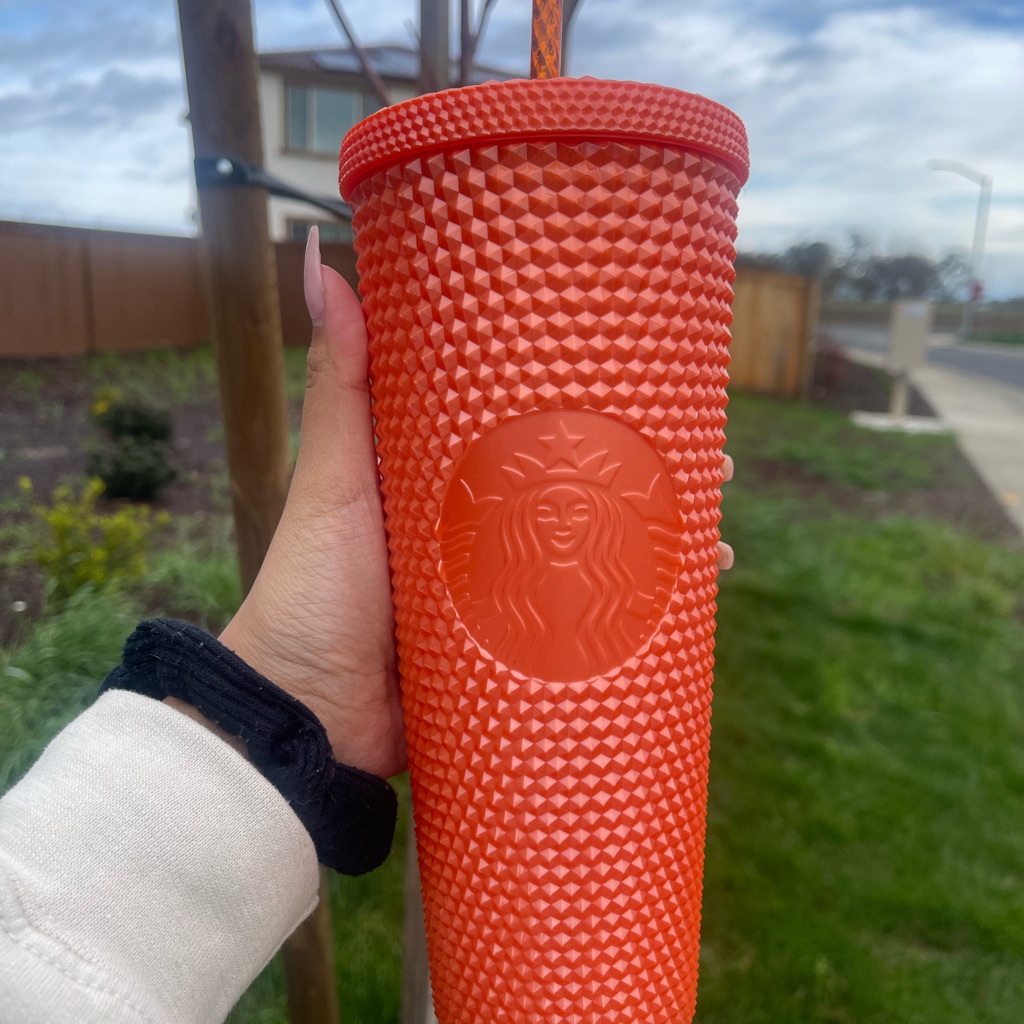 Starbucks Studded Glossy Orange